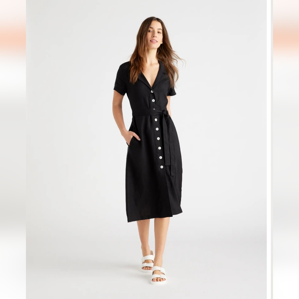 Quince linen midi dress